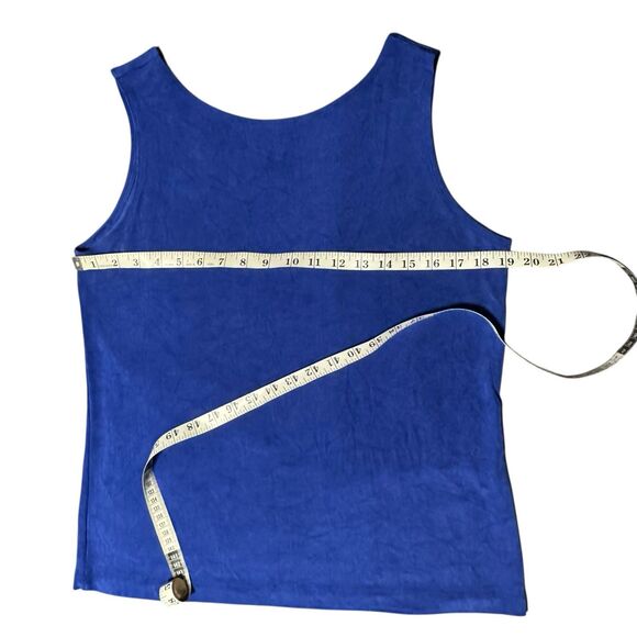 Chico's Travelers 3 Piece Pants Set Slinky Knit Royal Crotto Blue size 12/14 (2) - Picture 13 of 16